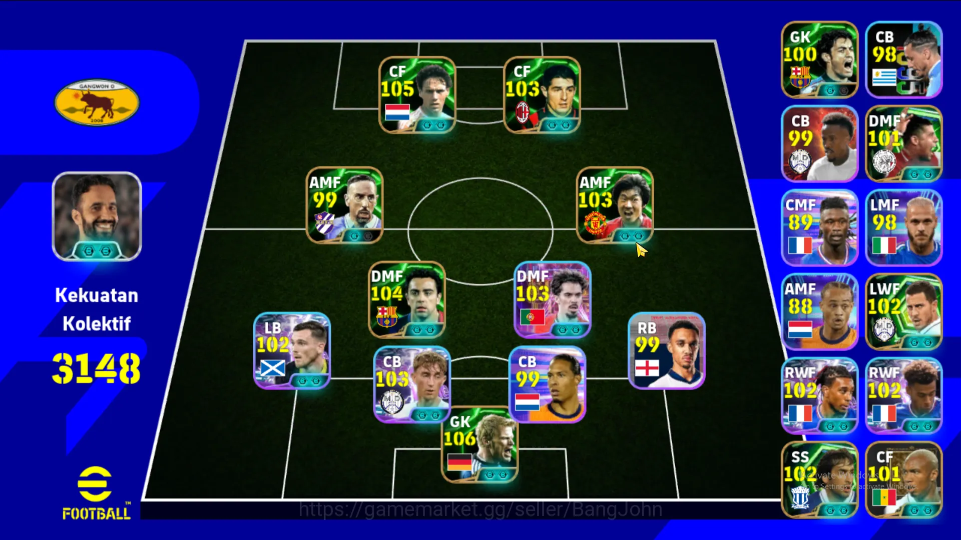 Power 3148 | Marco van Basten Epic db | Daniele Massaro Epic db | Park Ji-Sung Epic db | EFB419B eFootball Others Power 3148 | Marco van Basten Epic db | Daniele Ma image 1