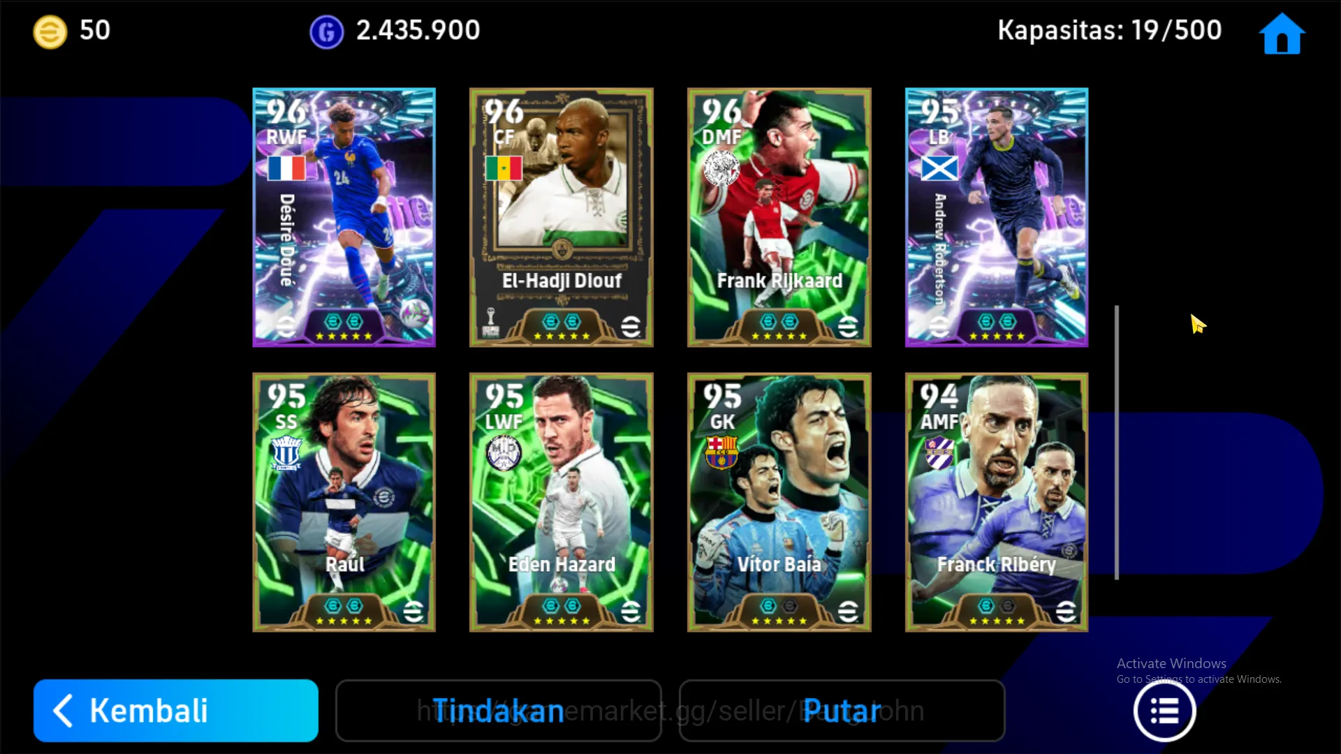 eFootball Accounts Others Power 3148 | Marco van Basten Epic db | Daniele Massaro Epic db | Park Ji-Sung Epic db | EFB419B 3