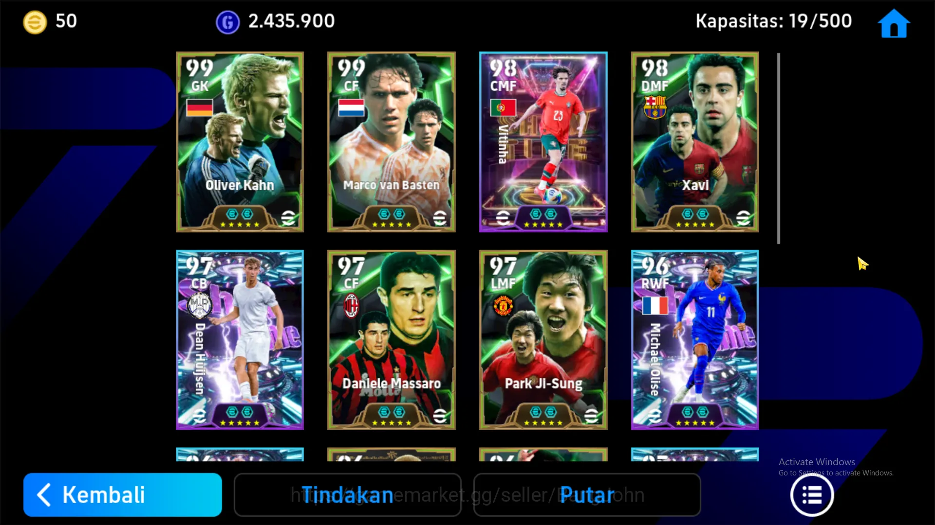 eFootball Accounts Others Power 3148 | Marco van Basten Epic db | Daniele Massaro Epic db | Park Ji-Sung Epic db | EFB419B 4