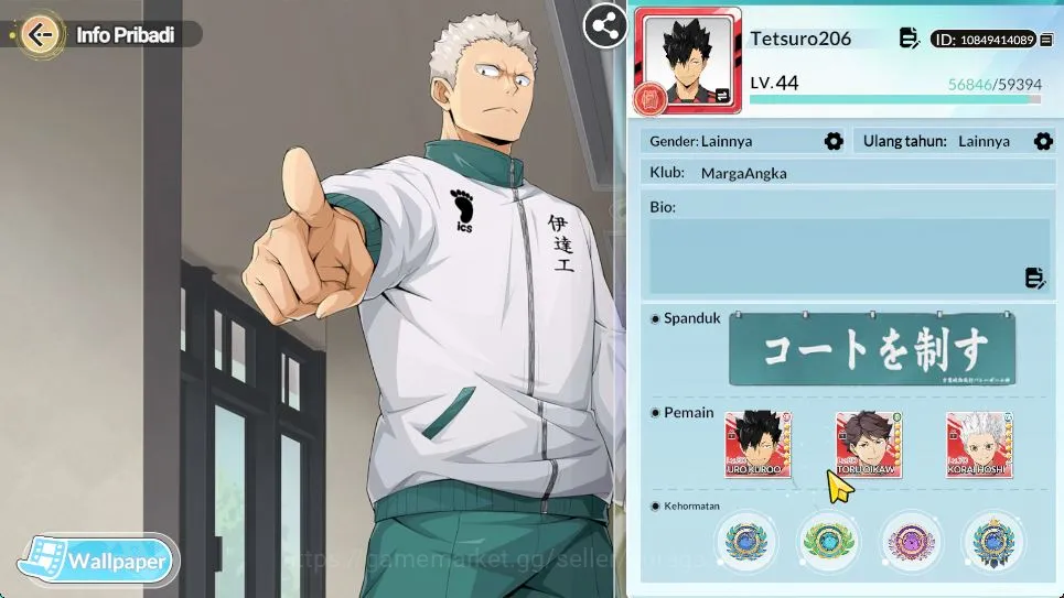 HAIKYU!! FLY HIGH Accounts SEA|Lvl 44|3,4K DM|4 UR [Oikawa+Memo,Kuroo+Memo,Os image 2