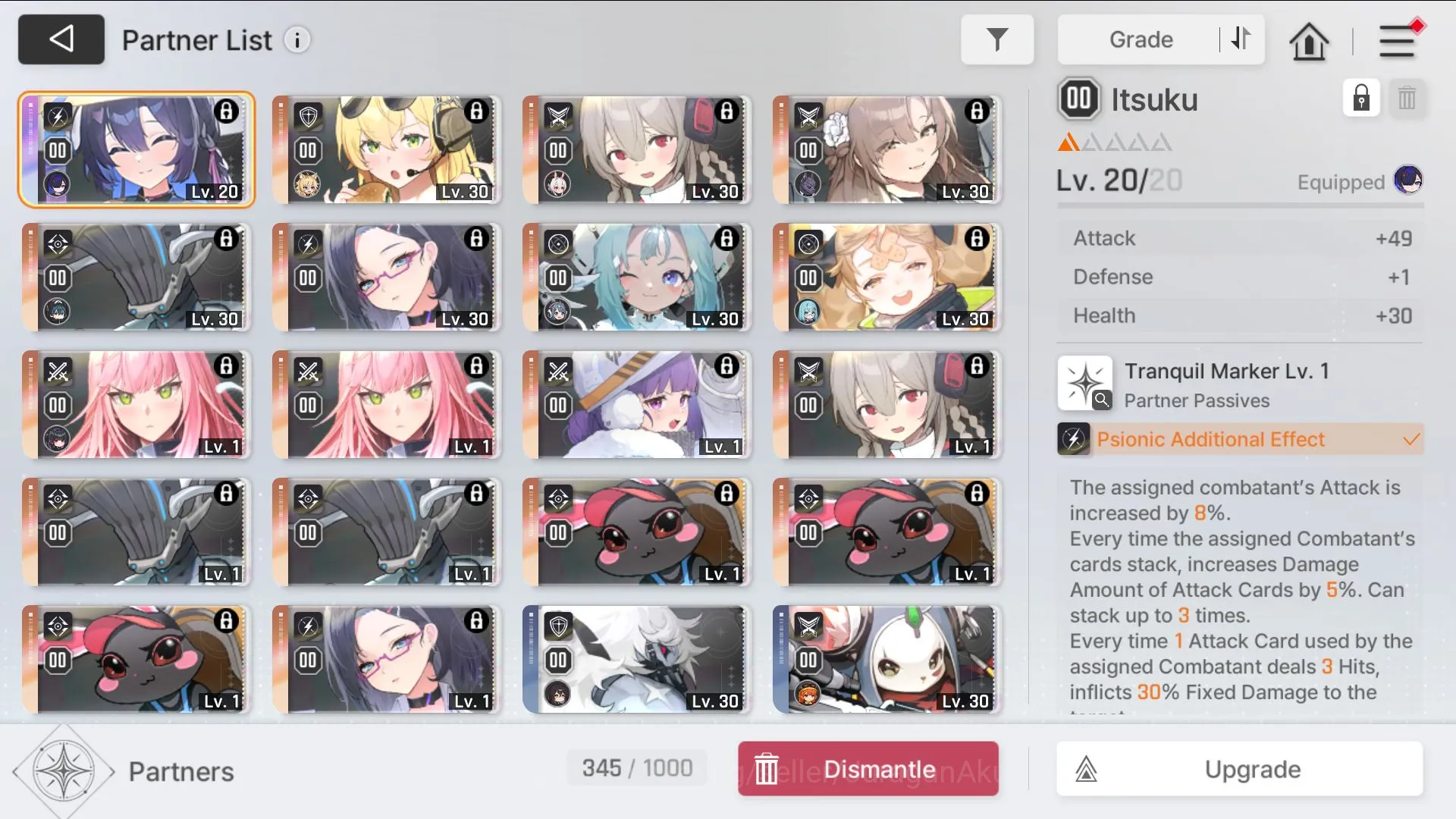 Chaos Zero Nightmare Accounts GLOBAL Lv35|7SSR (Chizuru+Sign,Hugo M1,Rin)10SR(Nia M5,Selena M3)|1,6K Crystal|Stove(CZN1469) 7