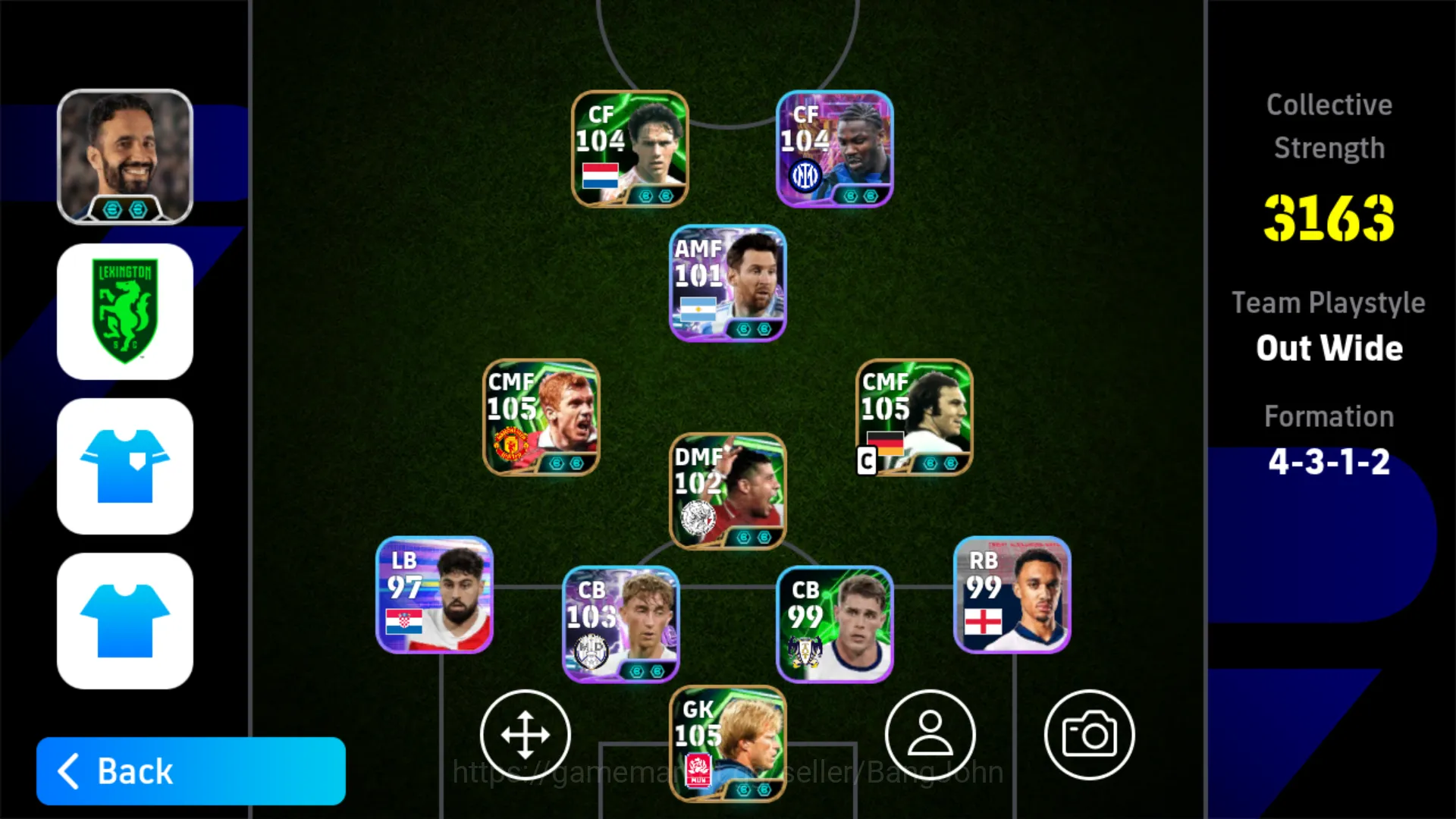 Power 3163 | paul scholes | lionel messi showtime | marcus thuram | franz beckenbauer | oliver khan | dean huijsen showtime | EFB377B eFootball Others Power 3163 | paul scholes | lionel messi showtime image 1