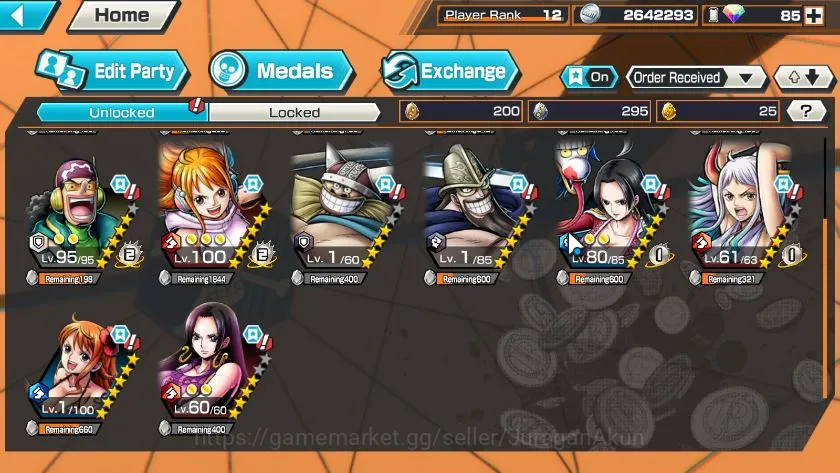 One Piece Bounty Rush Accounts Global|5 META EX|Admiral Sakazuki,Divine Shanks,FR image 4