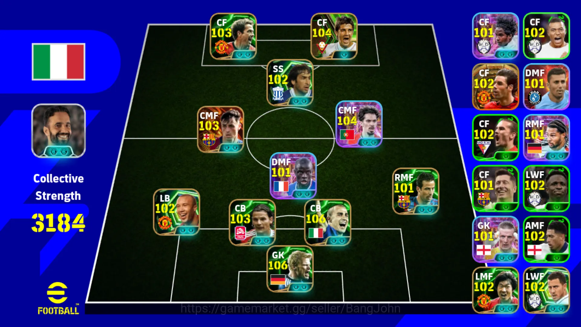 eFootball Accounts EFB078B login 8 | power 3184 | vitinha show time | image 1