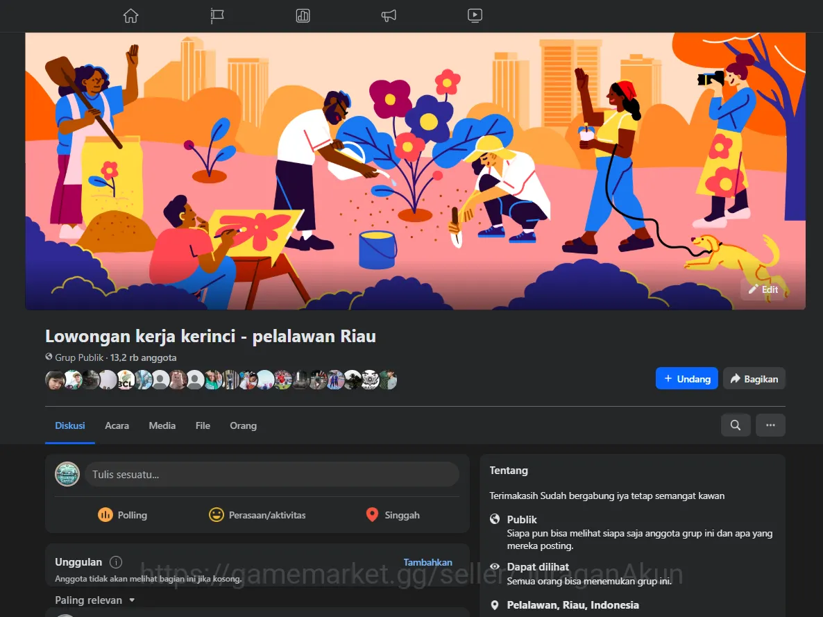 Facebook Groups Public Lowongan kerja kerinci - pelalawan Riau