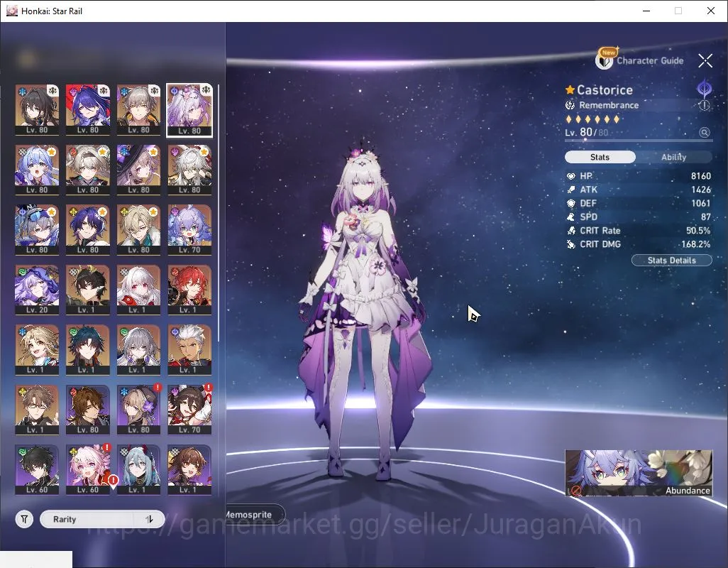 Honkai Star Rail Accounts Mid Game ASIA|TL 70| 12 Limit|Acheron,Castorice,The Herta,FireFly,Avent,JingYuan,Robin,Etc|MC 3