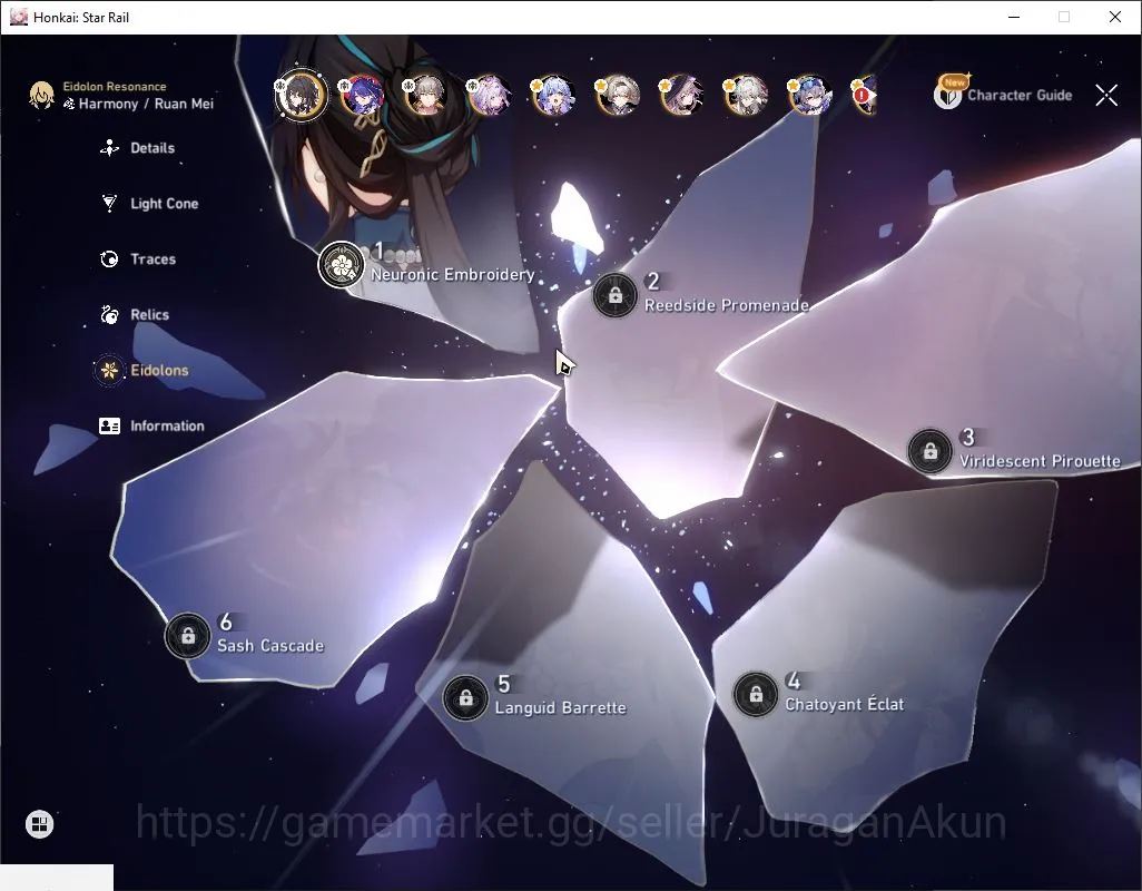 Honkai Star Rail Accounts Mid Game ASIA|TL 70| 12 Limit|Acheron,Castorice,The Herta,FireFly,Avent,JingYuan,Robin,Etc|MC 5