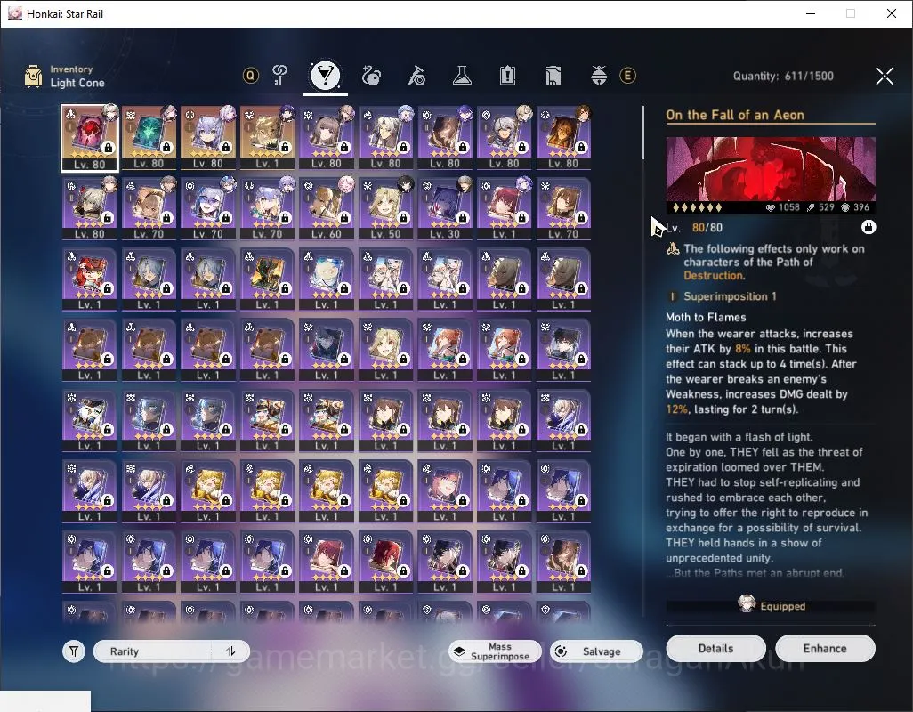 Honkai Star Rail Accounts Mid Game ASIA|TL 70| 12 Limit|Acheron,Castorice,The Herta,FireFly,Avent,JingYuan,Robin,Etc|MC 6