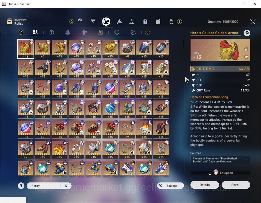 Honkai Star Rail Accounts Mid Game ASIA|TL 70| 12 Limit|Acheron,Castorice,The Herta,FireFly,Avent,JingYuan,Robin,Etc|MC 7