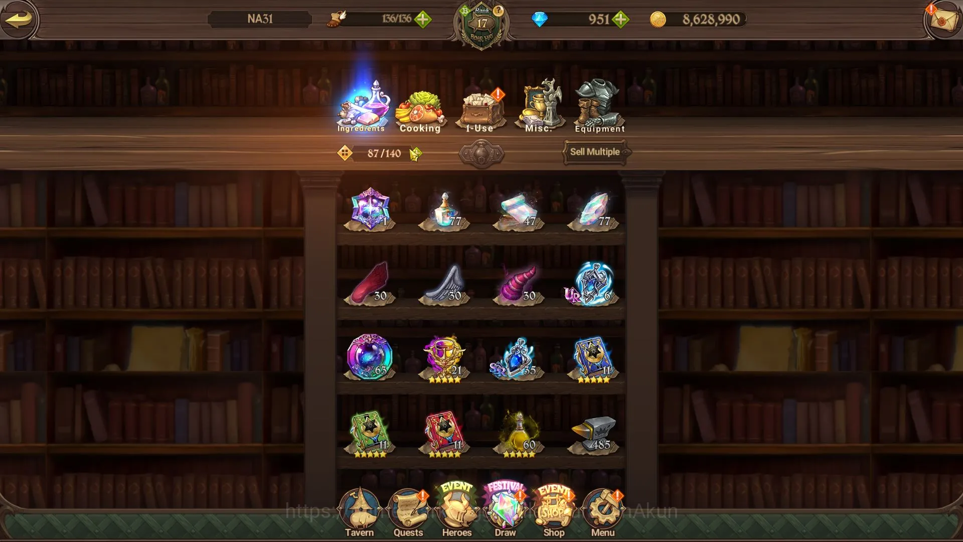 The Seven Deadly Sins: Grand Cross Accounts Global | Starter | 993K CC,Ch5 | 3 UR + 951 Gems | image 11