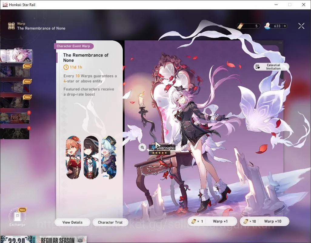 Honkai Star Rail Accounts ASIA|TL 60|5 Limited [Hysilens+Sign,Kafka,Cerydra, image 2
