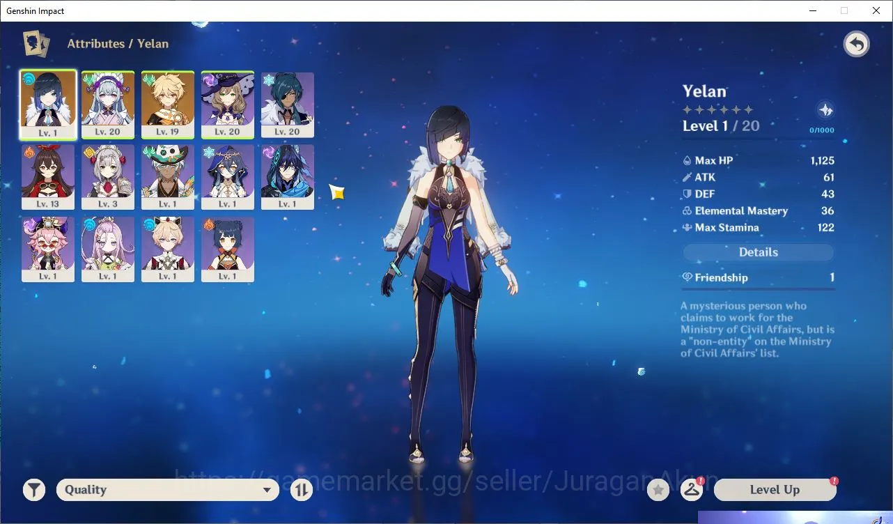 Genshin Impact Accounts ASIA|Fresh Starter|AR10|+2 Limited|Yumemizuki Mizu image 5