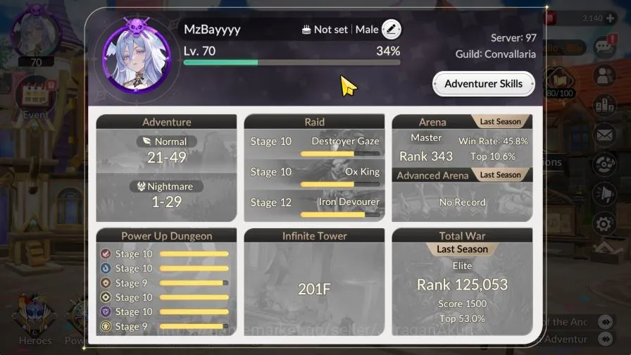 Re:BIRTH|Global300xx|38 Legend|Old 7K Juri|KyleTc6,TeoTc4,RudyTc7,ElsyaTc2,YonheeTc2,PascalTc7,ShaneTc4 Etc|Log Google(TA1077) Seven Knights Re:Birth Accounts Re:BIRTH|Global300xx|38 Legend|Old 7K Juri|KyleTc6 image 1