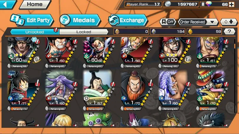One Piece Bounty Rush Accounts Global|7 META EX[Zoro,Sakazuki,Kuzan,Shanks,Shanks image 4