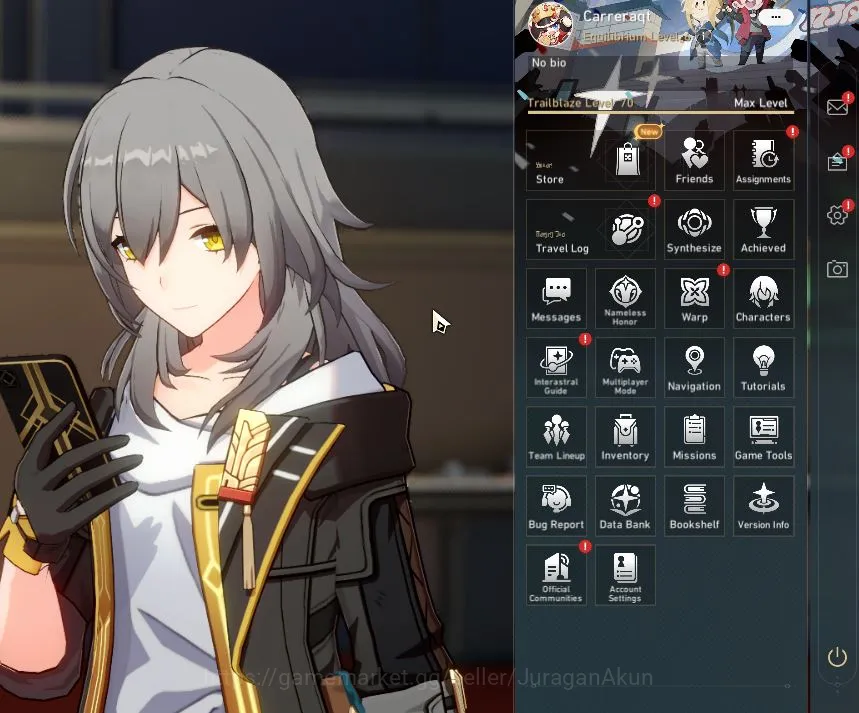 Honkai Star Rail Mid Game ASIA|TL 70|13 Limit|[Saber,Hysilens,Yunli,JingLiu, image 1