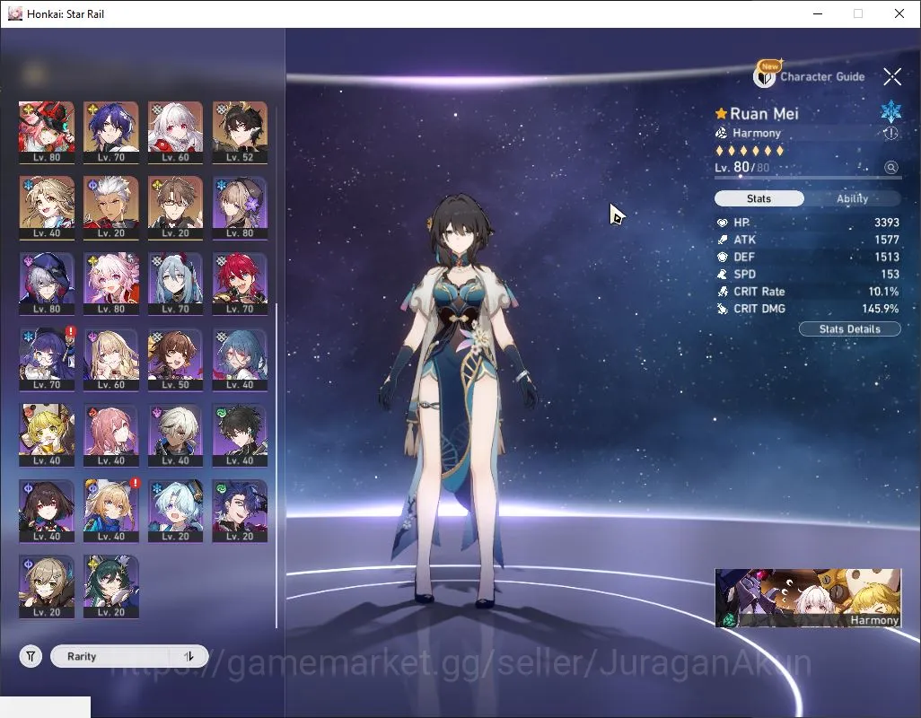 Honkai Star Rail Accounts Mid Game ASIA|TL 70|13 4
