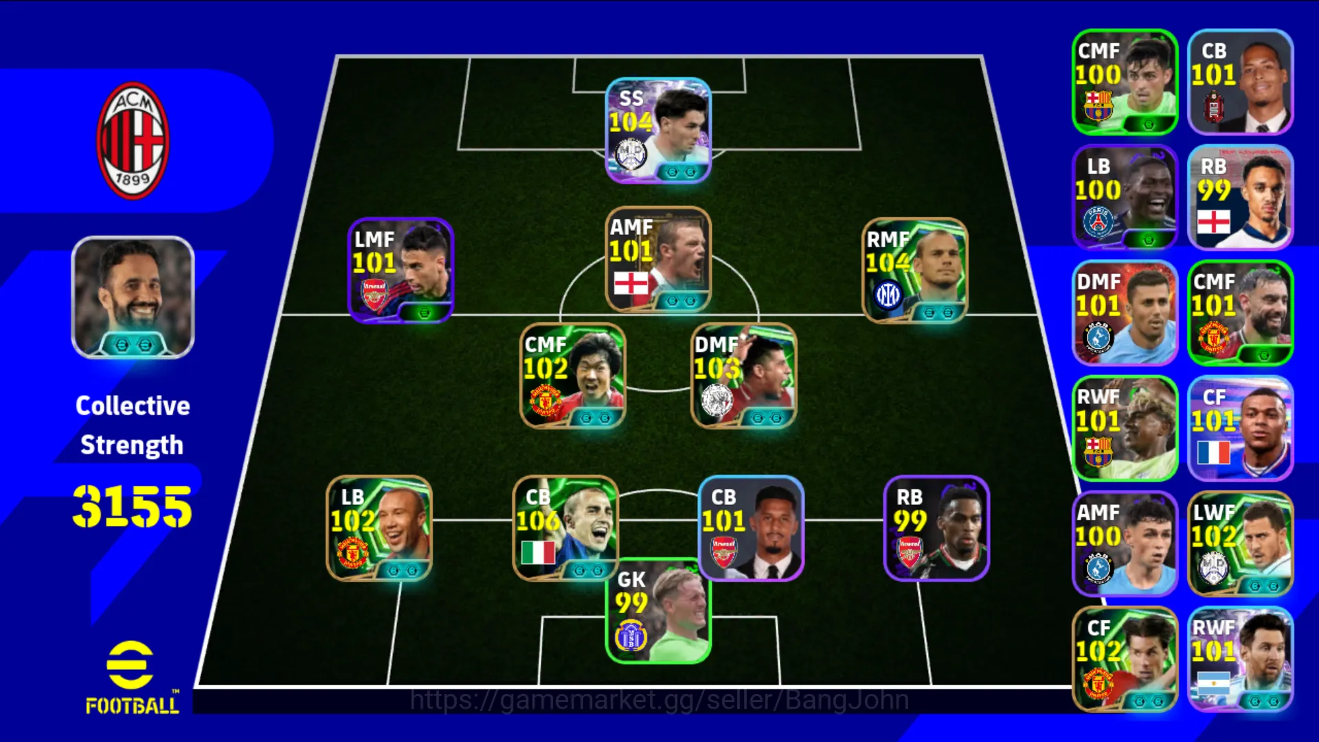 eFootball Others power 3155 | brahim diaz show time , sneijder epic image 1