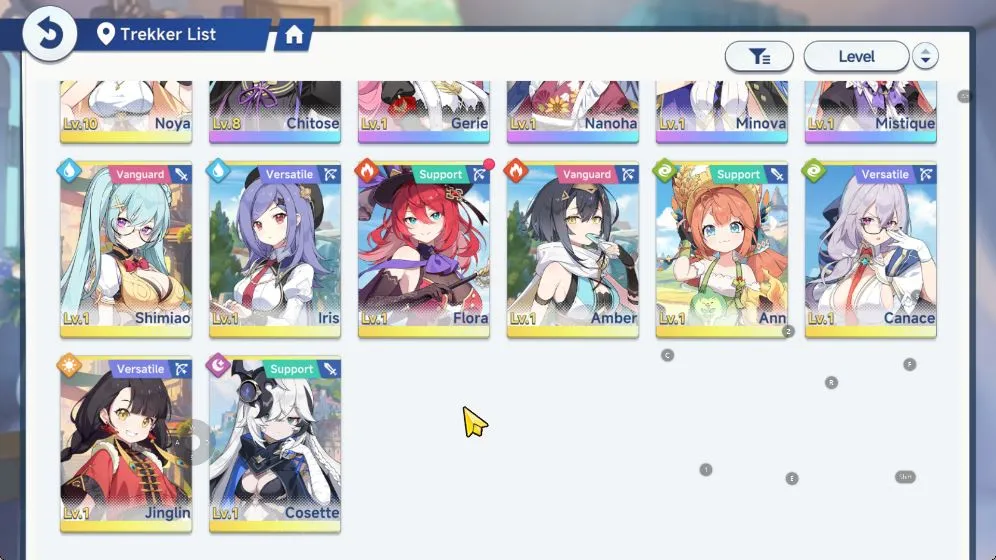 Stella Sora Accounts GLOBAL|Fresh Starter|1,8K SD| 5 SSR [Chitose,Gerie,Nanoha,Minova Etc]|6 SR Disc|Selecter ON| Log Yostar 2