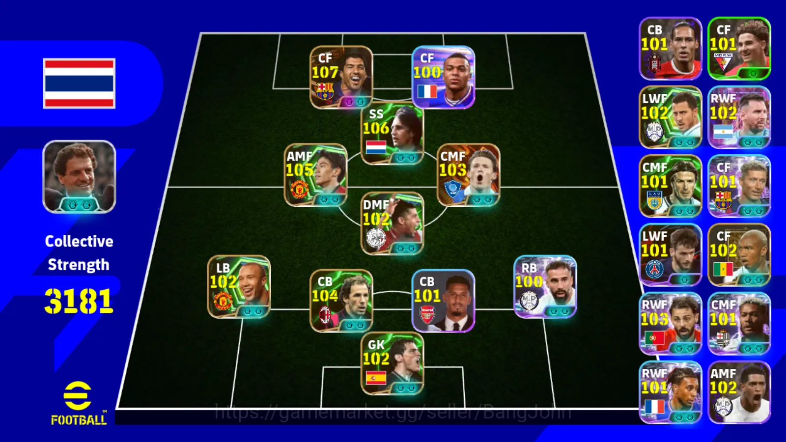 power 3181 | suarez msn blitz cruyff epic db mctominay bigtime shinji kagawa epic db new EFB195B eFootball Others power 3181 | suarez msn blitz cruyff epic db mctom image 1