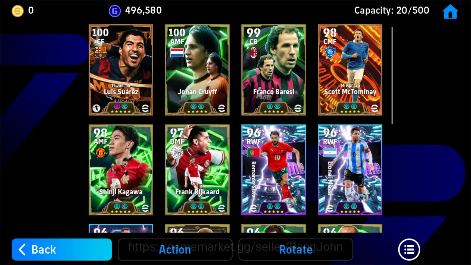 eFootball Accounts Others power 3181 | suarez msn blitz cruyff epic db mctominay bigtime shinji kagawa epic db new EFB195B 4