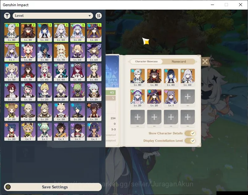 Genshin Impact Accounts Mid Game ASIA|AR 45|4 Limited+2 [5*Weapon]| Neuvillette, Skirk, Yelan, Hu Tao | Fischl,Bennett Etc 2