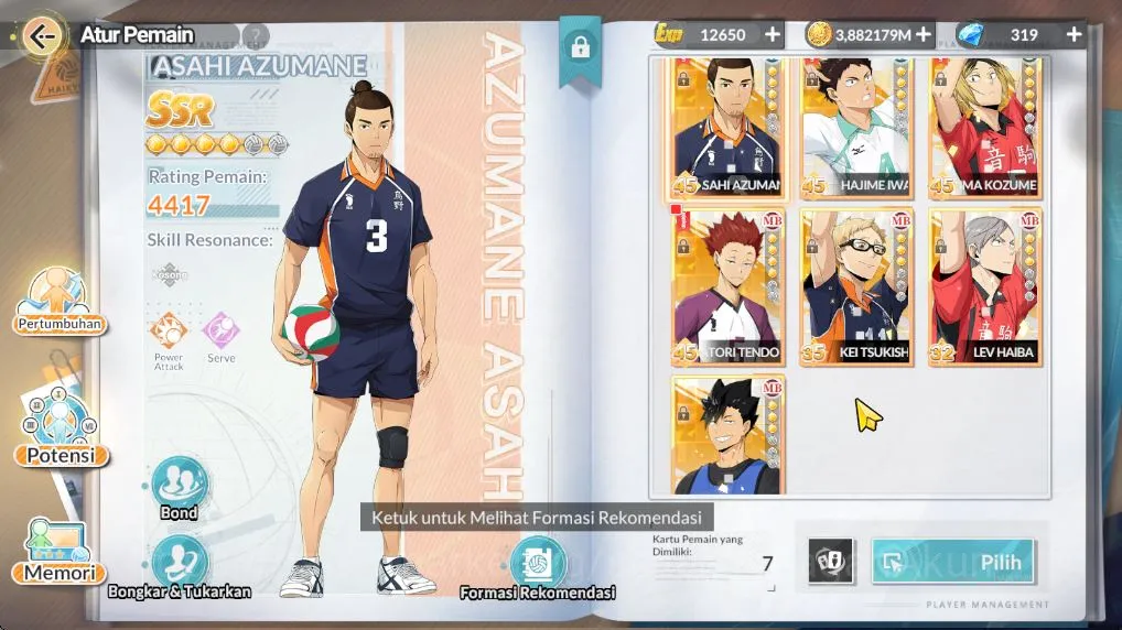 HAIKYU!! FLY HIGH Accounts [SEA] Lv28 |1,3 DM|UR Tetsuro Kuuro + Memo | 6 SSR image 3