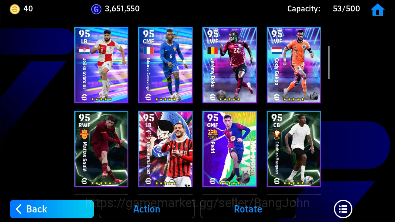 eFootball Accounts power 3152 | shevchenko epic db gvardiol showtime image 7