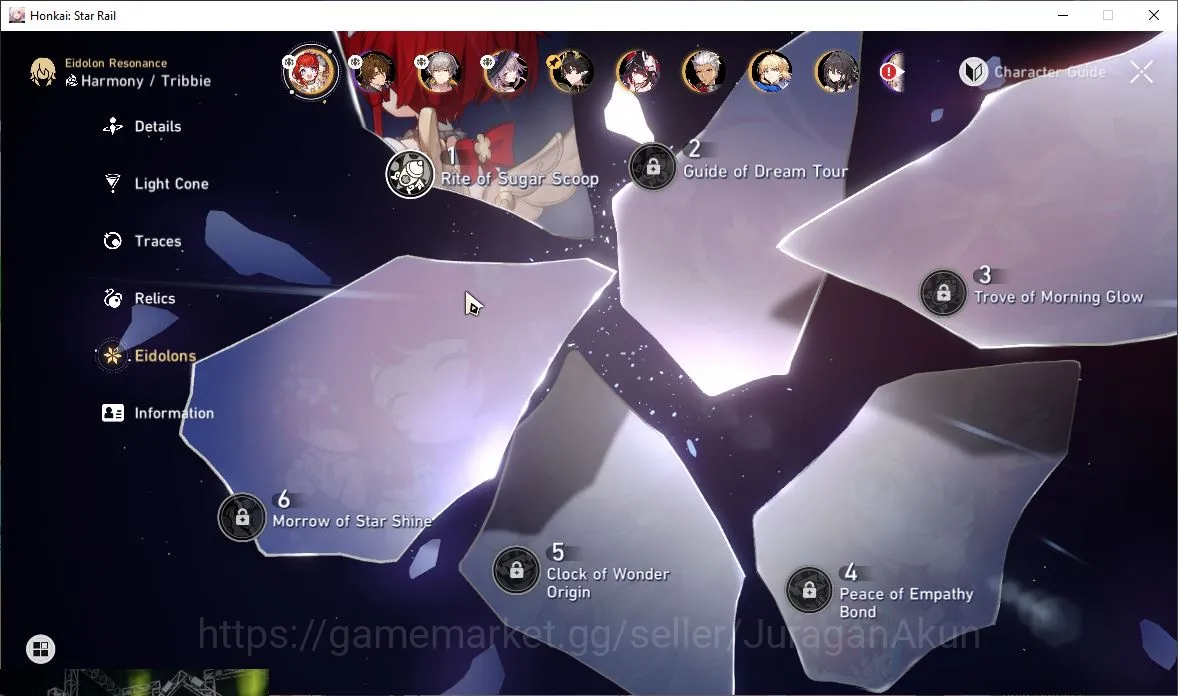 Honkai Star Rail Accounts Mid Game ASIA|TL66|8 Limited |[The Herta+Sign,3BE1,Sparkle,Saber,Ruan Mei,Sunday,Archer,Etc]| MC 2