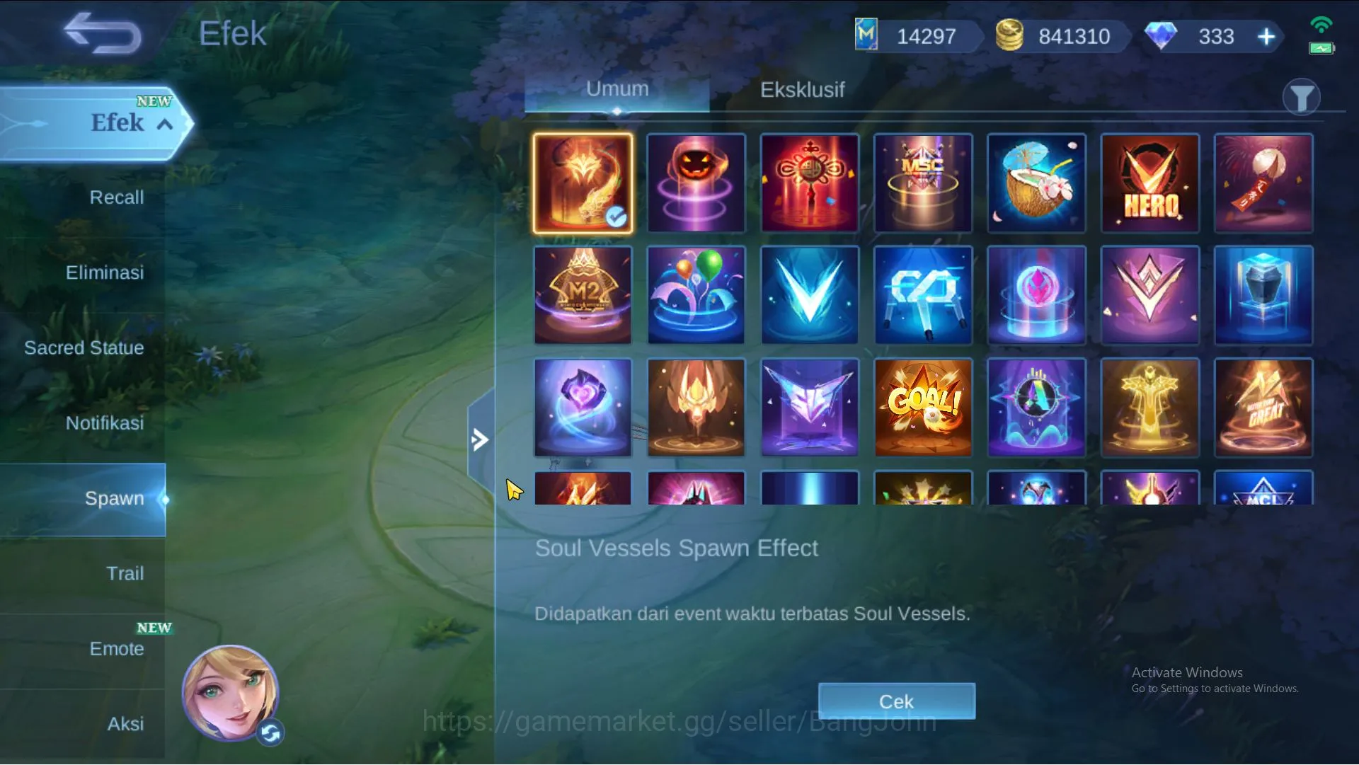 Mobile Legends: Bang Bang Accounts Hero 130 | skin 329 | Legend Gord, Clouds Kagura, image 12