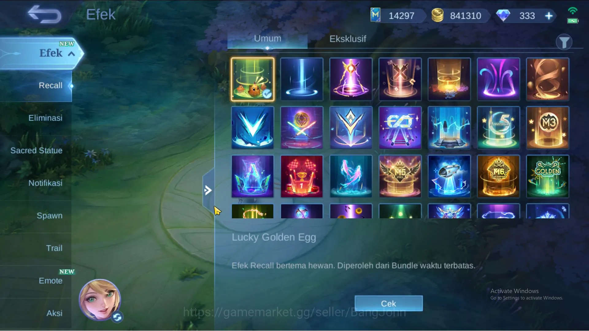 Mobile Legends: Bang Bang Accounts Hero 130 | skin 329 | Legend Gord, Clouds Kagura, image 13