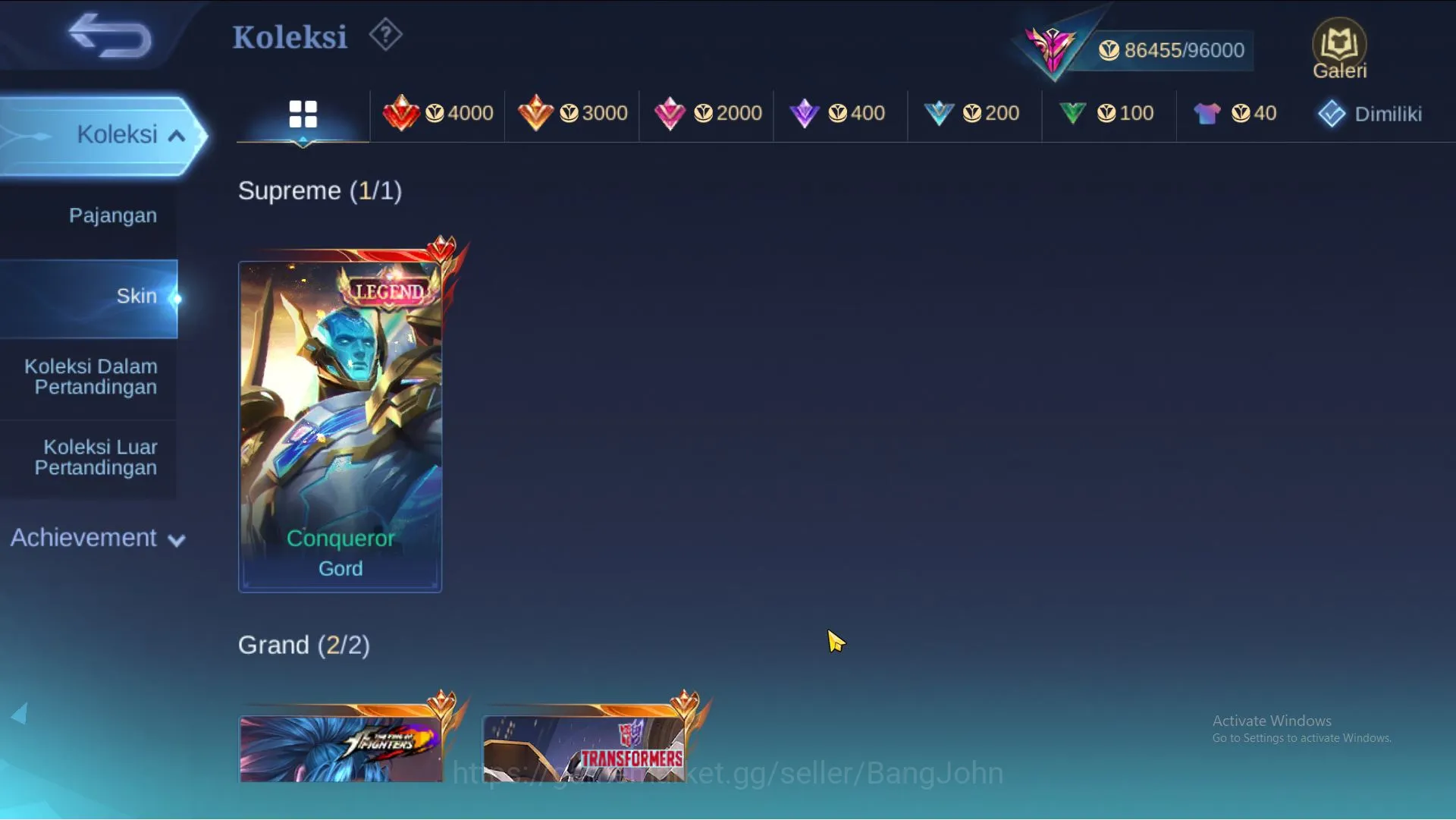Mobile Legends: Bang Bang Accounts Hero 130 | skin 329 | Legend Gord, Clouds Kagura, image 4