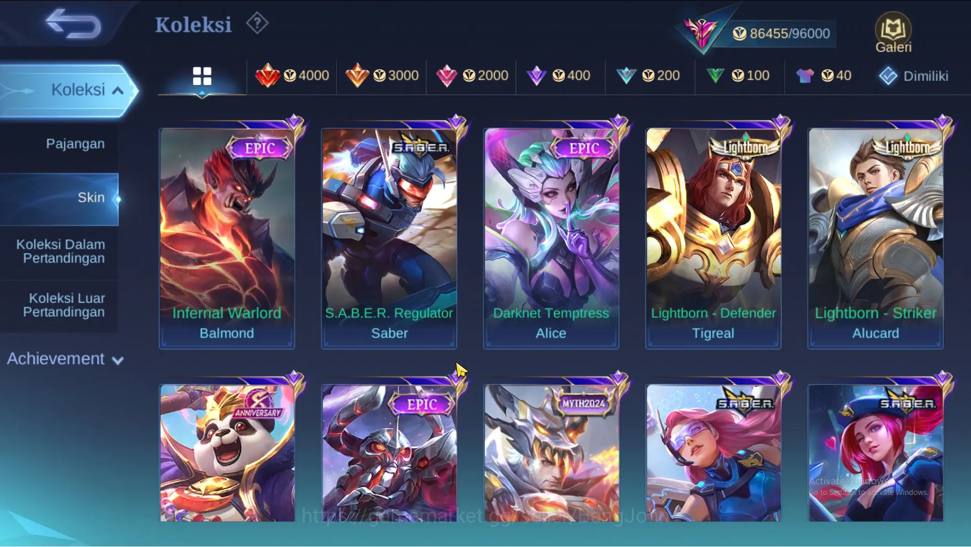Mobile Legends: Bang Bang Accounts Hero 130 | skin 329 | Legend Gord, Clouds Kagura, image 8