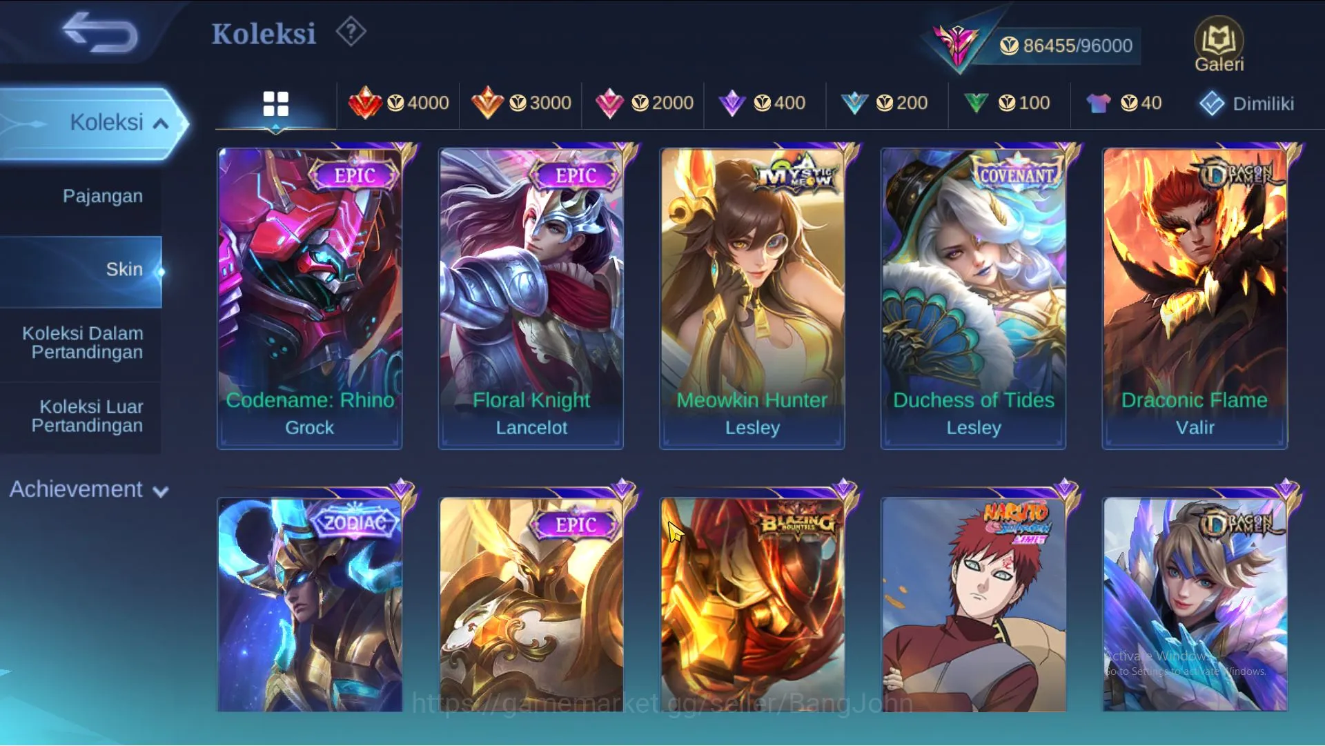Mobile Legends: Bang Bang Accounts Hero 130 | skin 329 | Legend Gord, Clouds Kagura, image 9