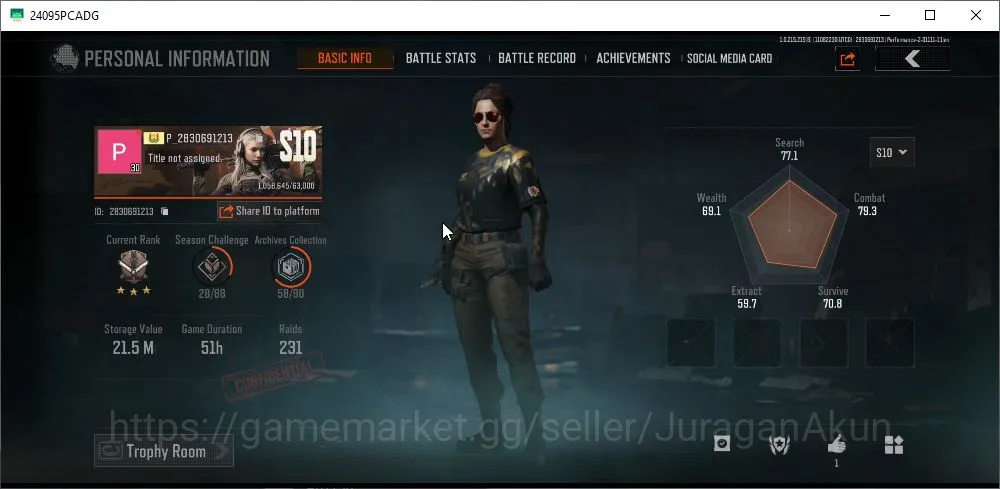 Arena Breakout Accounts Mid-Tier [MOBILE] Lvl 30|SV 21M |CV 20M |PR Jacket TQ T951 9A91 FMP5 GeoM14 |Gear skin| CN 2