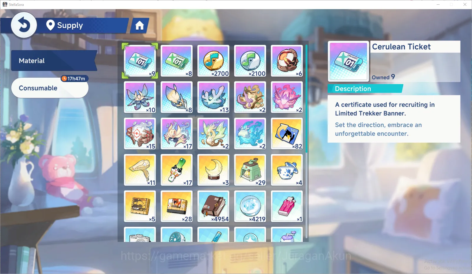 Stella Sora Accounts GLOBAL Lv40| 11k SDust| 9 SSR 4 Limit+Disc (Chitose,Fuyuka,Shia,Nazuka),GerieT3,FreesiaT1,etc|20SSR 3