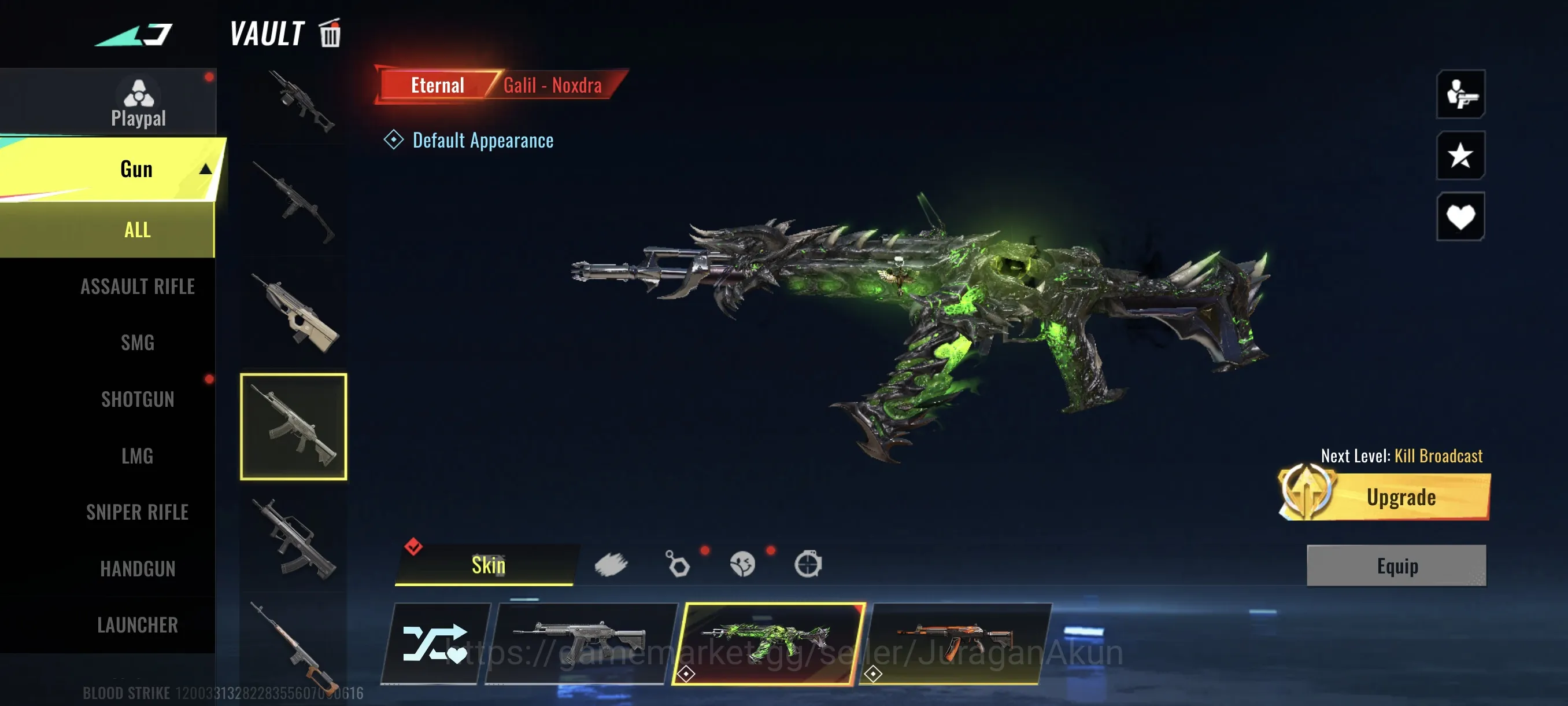 Blood Strike Accounts Asia|2 Eter (AUG-Empyreanlv2 + Galil-Noxdra) 11 Ul image 2