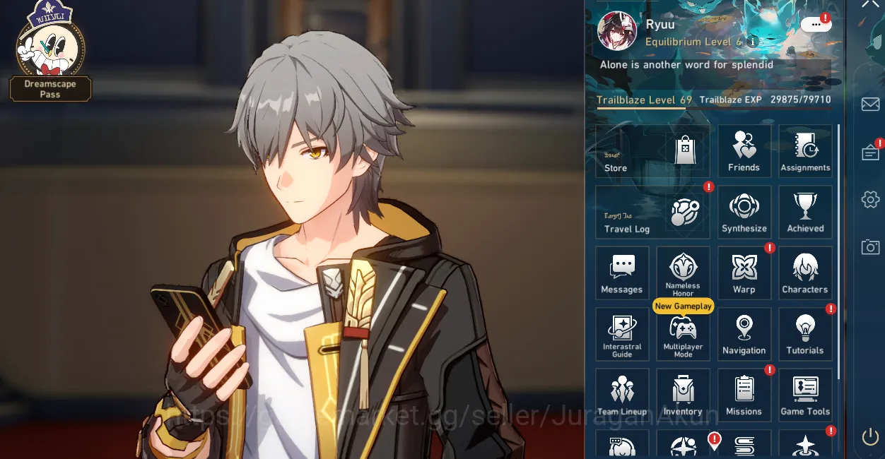 Honkai Star Rail Accounts Mid Game ASIA [TL69] 9 Limited (Rappa, Lingsha, Robin, Acheron+Sign,ETC)|Penacony|Take Email 2