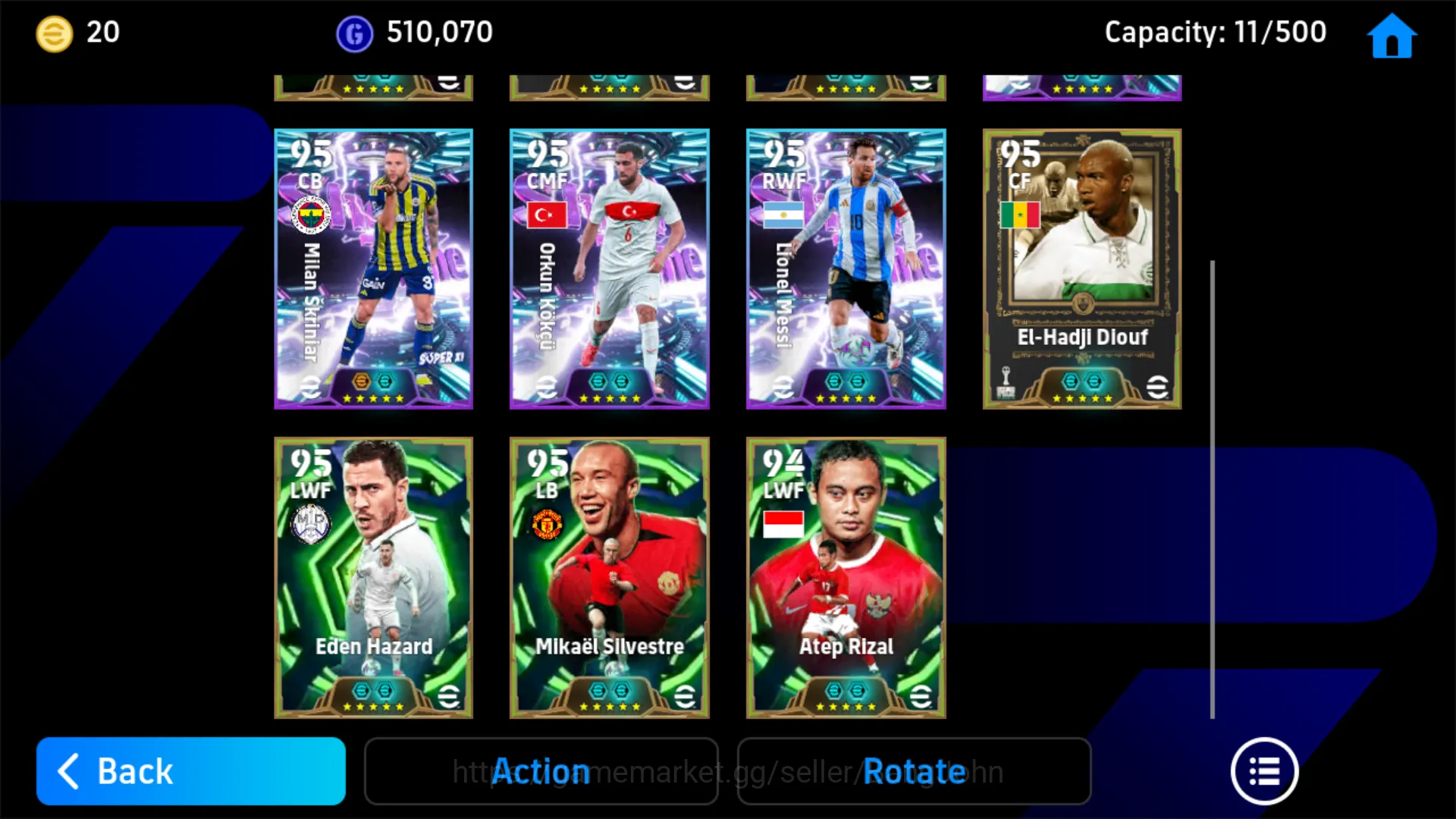 eFootball Accounts Others Login 1 | Power 3135 | Cruyff Epic DB | Rio Ferdinand Epic  EFB446B 4