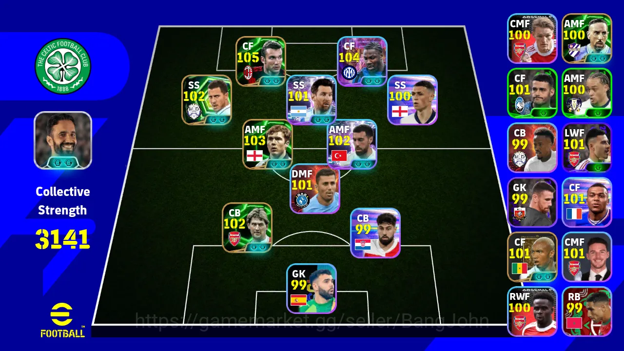 Power 3141 | shevchenko epic db thuram showtime tony adams epic db paul scholes epic db | EFB241B eFootball Others Power 3141 | shevchenko epic db thuram showtime to image 1