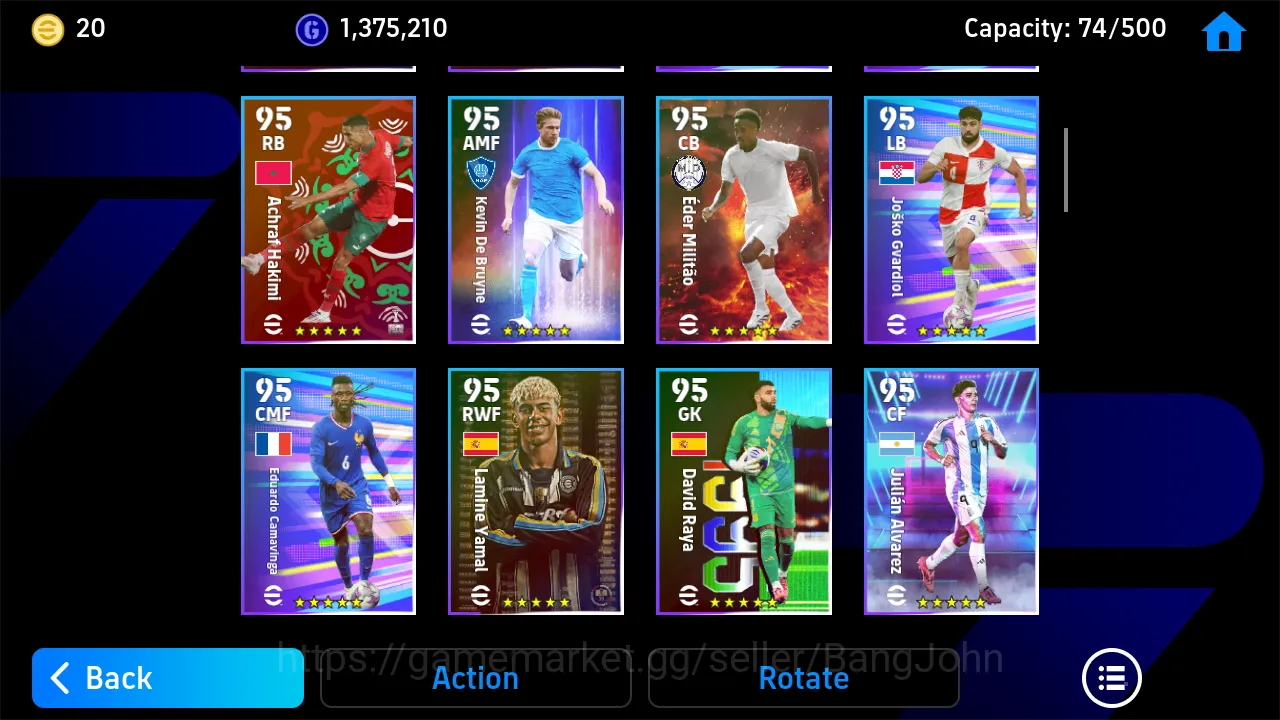 eFootball Accounts Others Power 3141 | shevchenko epic db thuram showtime tony adams epic db  paul scholes epic db | EFB241B 7