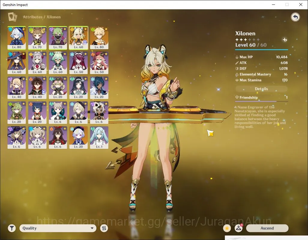 Genshin Impact Accounts ASIA|AR 45| 2 Limited [Furina,Xilonen] Mona,QIqi,F image 3