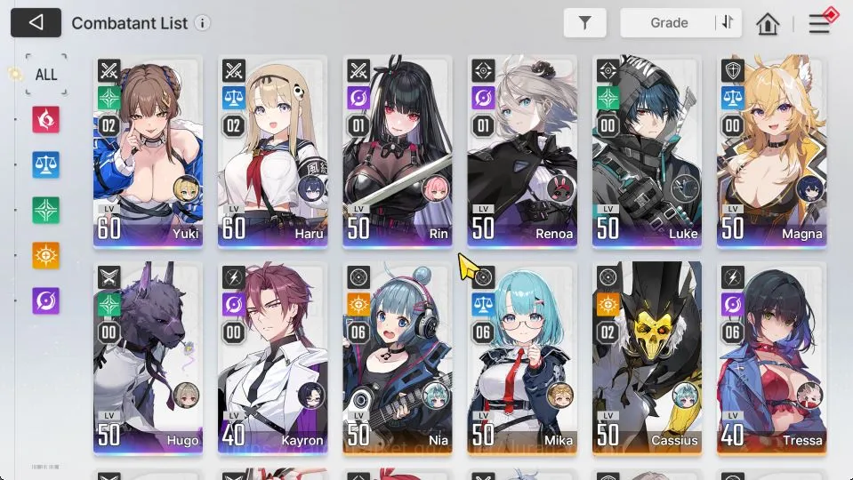 Chaos Zero Nightmare Accounts Global|LV 51|8 SSR[YukiM2+Sign,HaruM2+Sign,RinM1,R image 2
