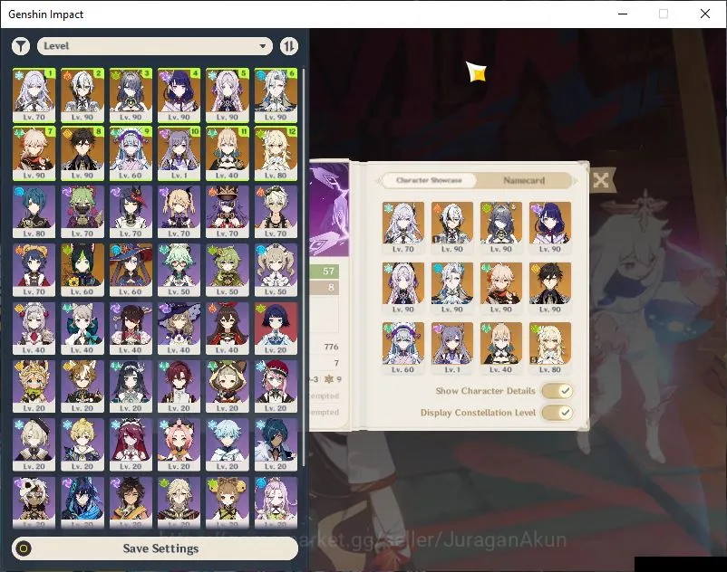 Genshin Impact Accounts End Game ASIA|AR 57|8 Limitead=3 [5*Weapon]|Arlecchino C1,Skirk,Kazuha,Nauvillette,Lauma,Raiden 2