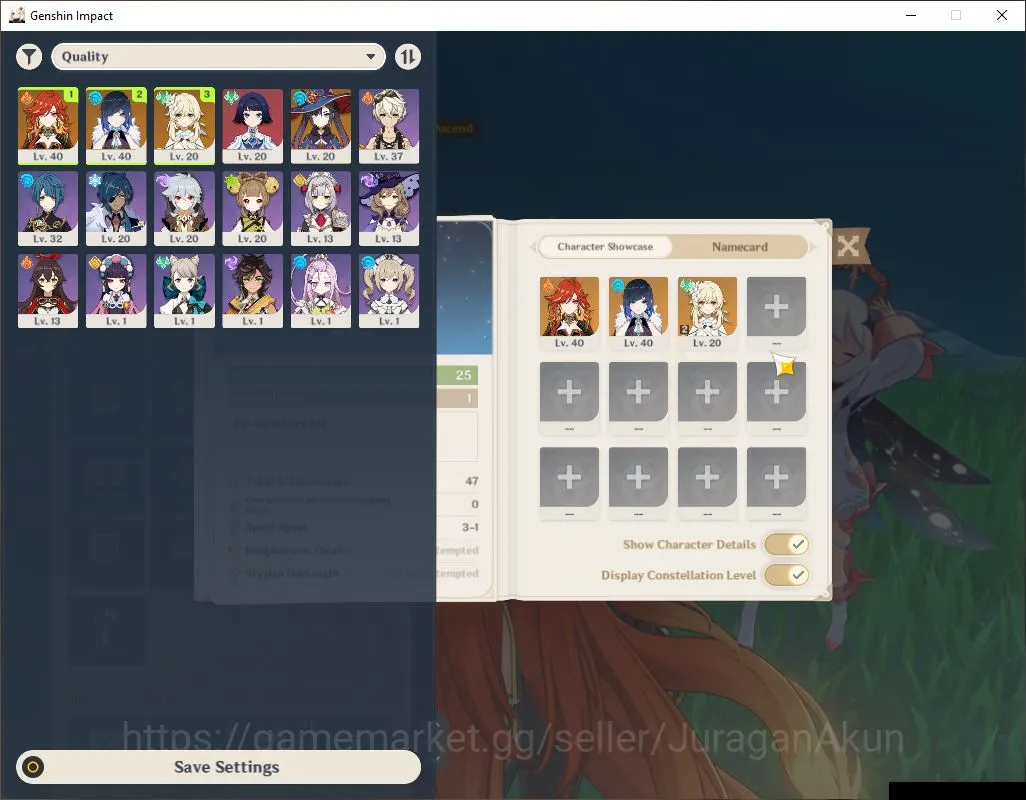 Genshin Impact Accounts Starter ASIA|AR 25| Starter | 2 Limited [Mavuika,Yelan]|Low Explore Maps|MC Female|Take Email|Check 2
