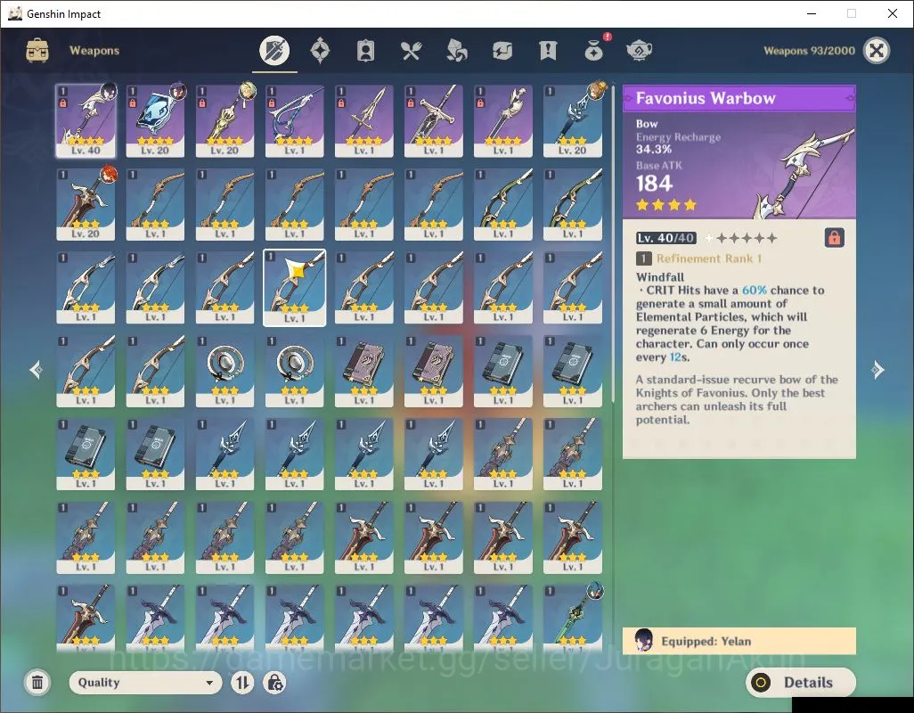 Genshin Impact Accounts Starter ASIA|AR 25| Starter | 2 Limited [Mavuika,Yelan]|Low Explore Maps|MC Female|Take Email|Check 4