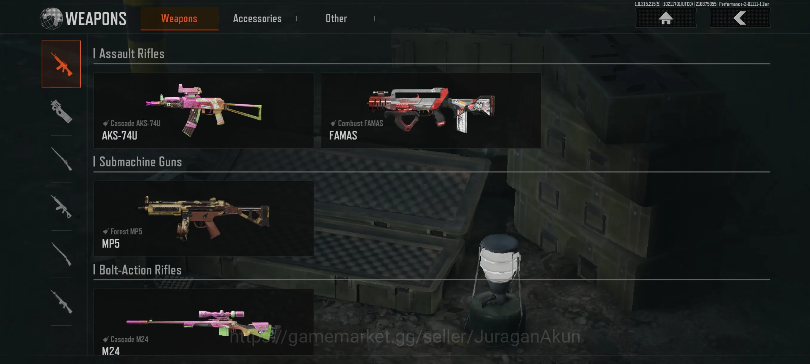 Arena Breakout Accounts Mid-Tier [MOBILE]SV 9M|CV 6M|Cascade AKS74,Cascade M24 Combust FAMAS,Etc|Many RESOURCE|CN 2