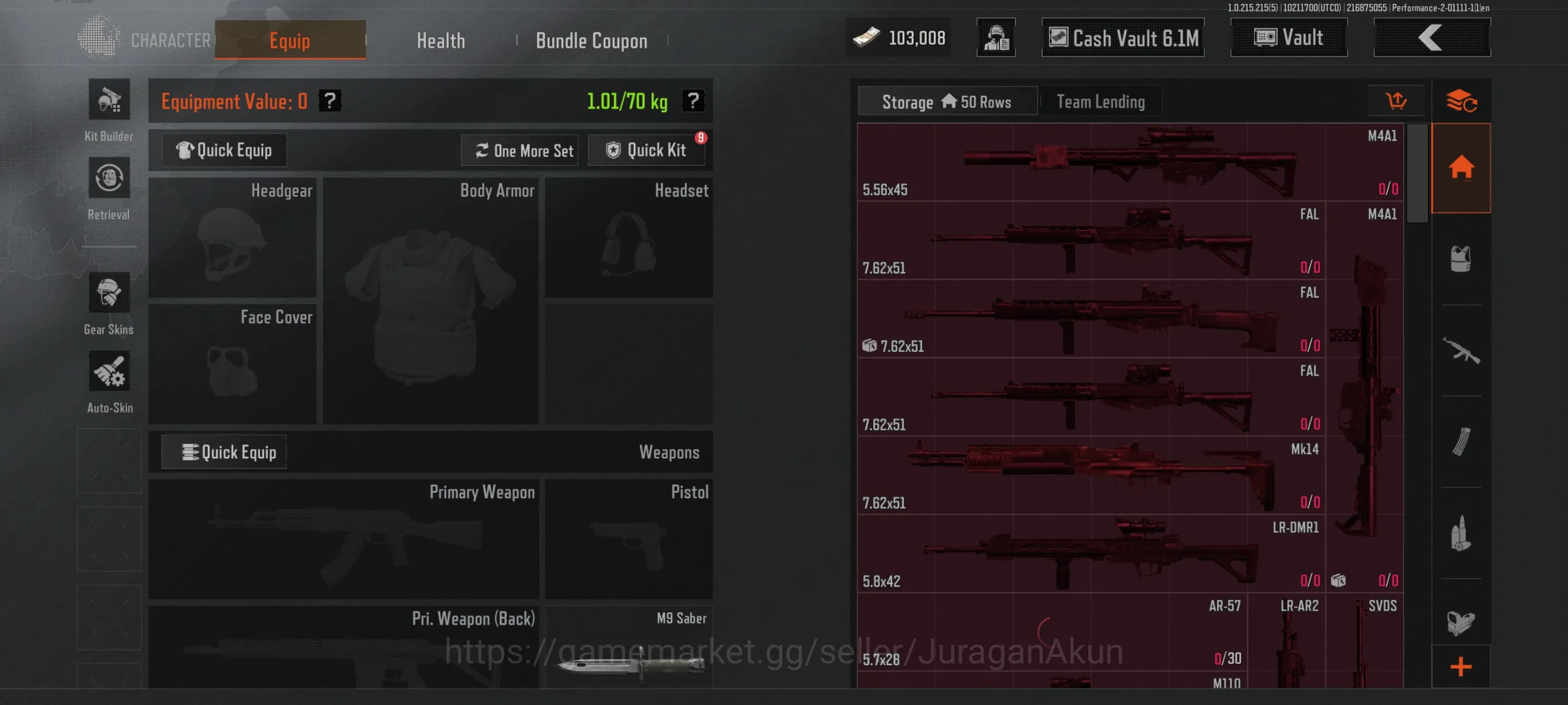 Arena Breakout Accounts Mid-Tier [MOBILE]SV 9M|CV 6M|Cascade AKS74,Cascade M24 Combust FAMAS,Etc|Many RESOURCE|CN 4