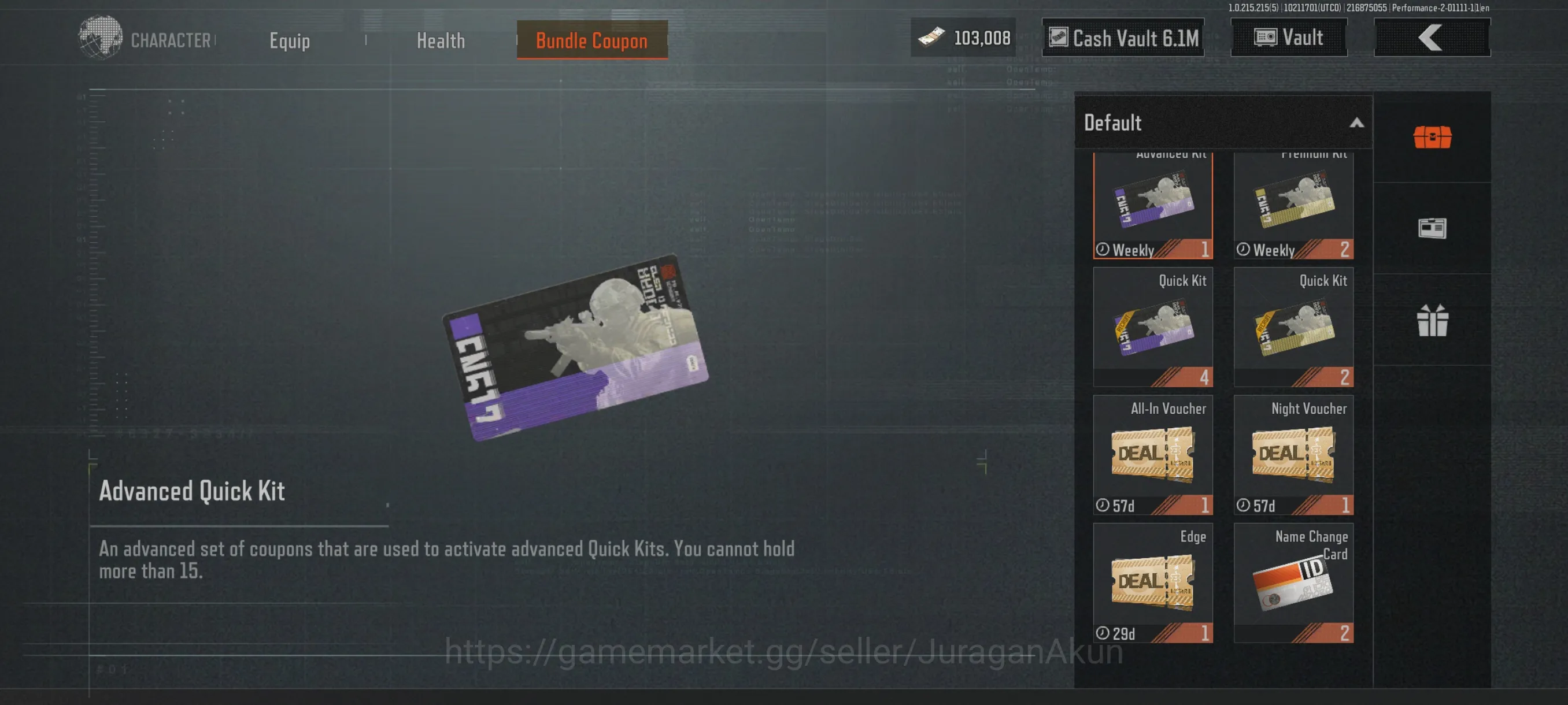 Arena Breakout Accounts Mid-Tier [MOBILE]SV 9M|CV 6M|Cascade AKS74,Cascade M24 Combust FAMAS,Etc|Many RESOURCE|CN 5