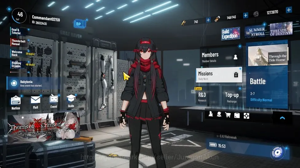 Punishing: Gray Raven Accounts ASIA | Fresh Starter | Lucia CW, Luna OB, Lilith D image 1