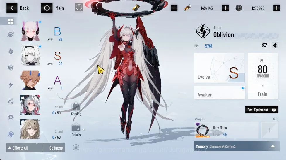 Punishing: Gray Raven Accounts ASIA | Fresh Starter | Lucia CW, Luna OB, Lilith D image 4